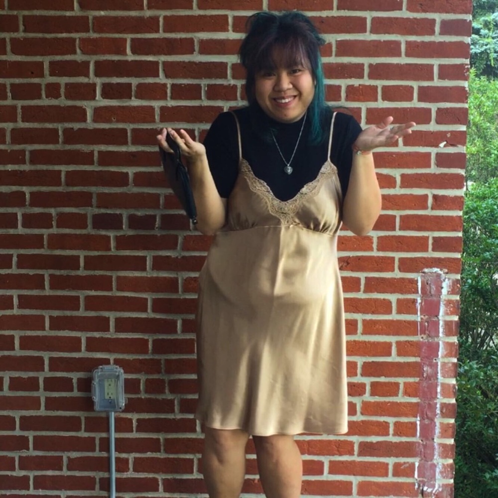 Gold Slip Dress